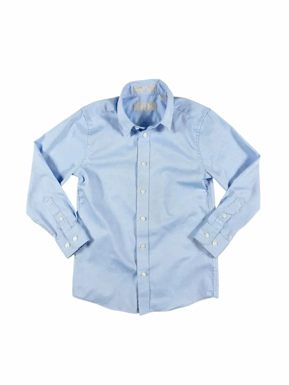 Nordstrom Boys Non-Iron Oxford Dress Shirt Light Blue Size 6